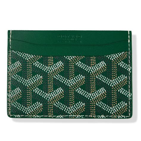 goyard green cardholder|goyard card holder retail price.